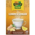 Tropical Sun Lemon & Ginger Tea – 6 x 20 Tea Bags