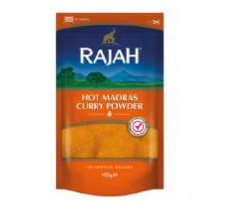 Rajah Hot Madras Curry Powder – 100g
