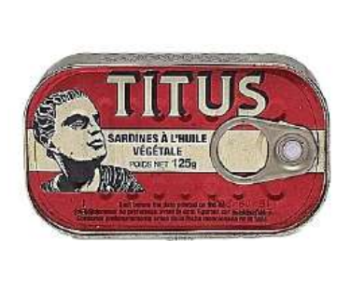 Titus Sardines in Vegetable Oil – 125g